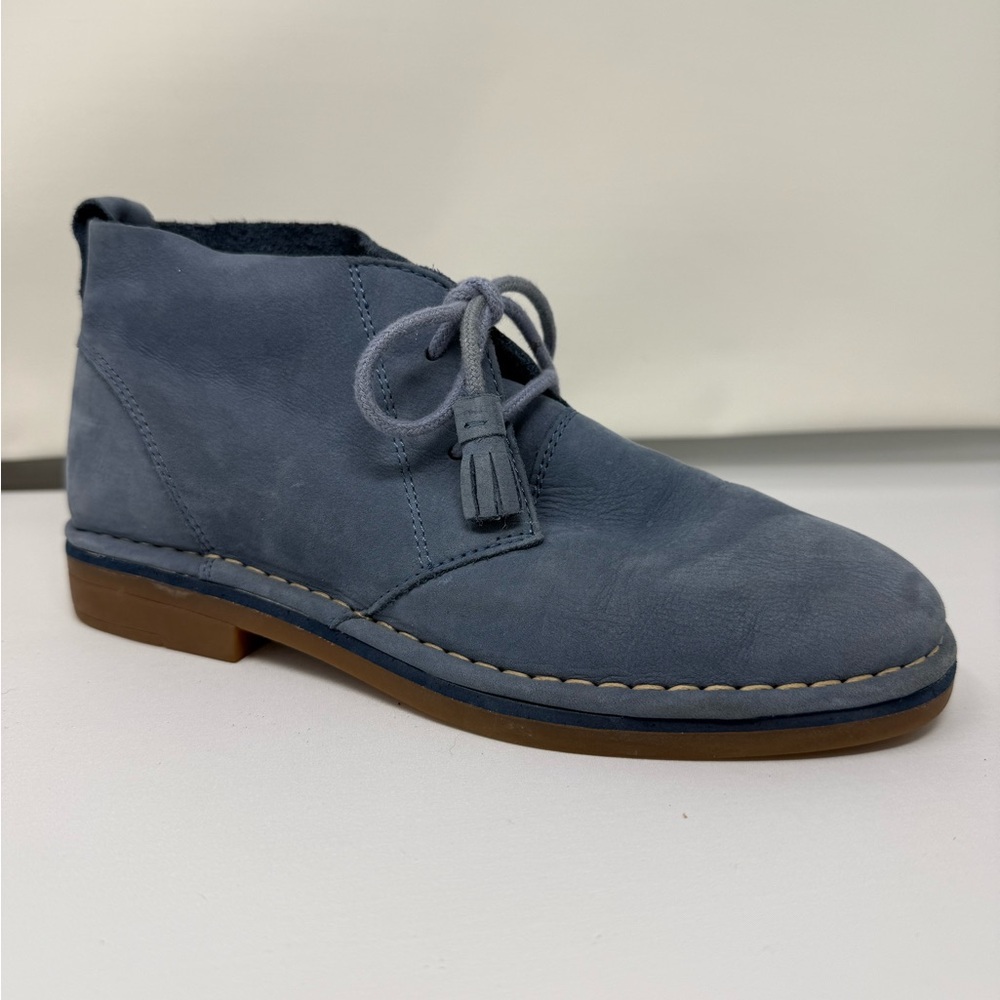 Women’s Blue Suede Hush Puppies Loafers size 6